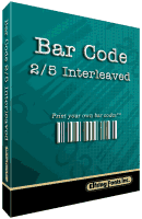 Barcode 2/5 Interleaved Font Set Box