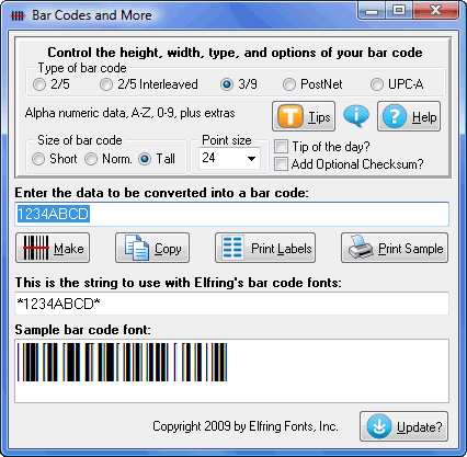 Screenshot for Bar Codes and More 7.2