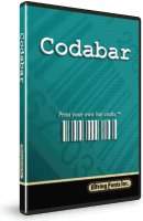 Codabar Font Set Box