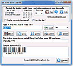 Click to see the Barcode 93 font software utility that comes with this package