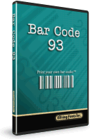 Barcode 93 Font Set Box