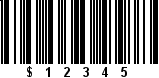 Codabar bar code