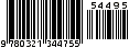 ISBN Bookland barcode sample image