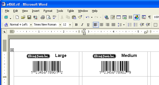 Microsoft Word Template For Printing Labels