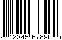 UPC-A bar code sample